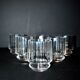 Set of 6 ART DECO glasses cut glass alcohol tumbler Czechoslovakia