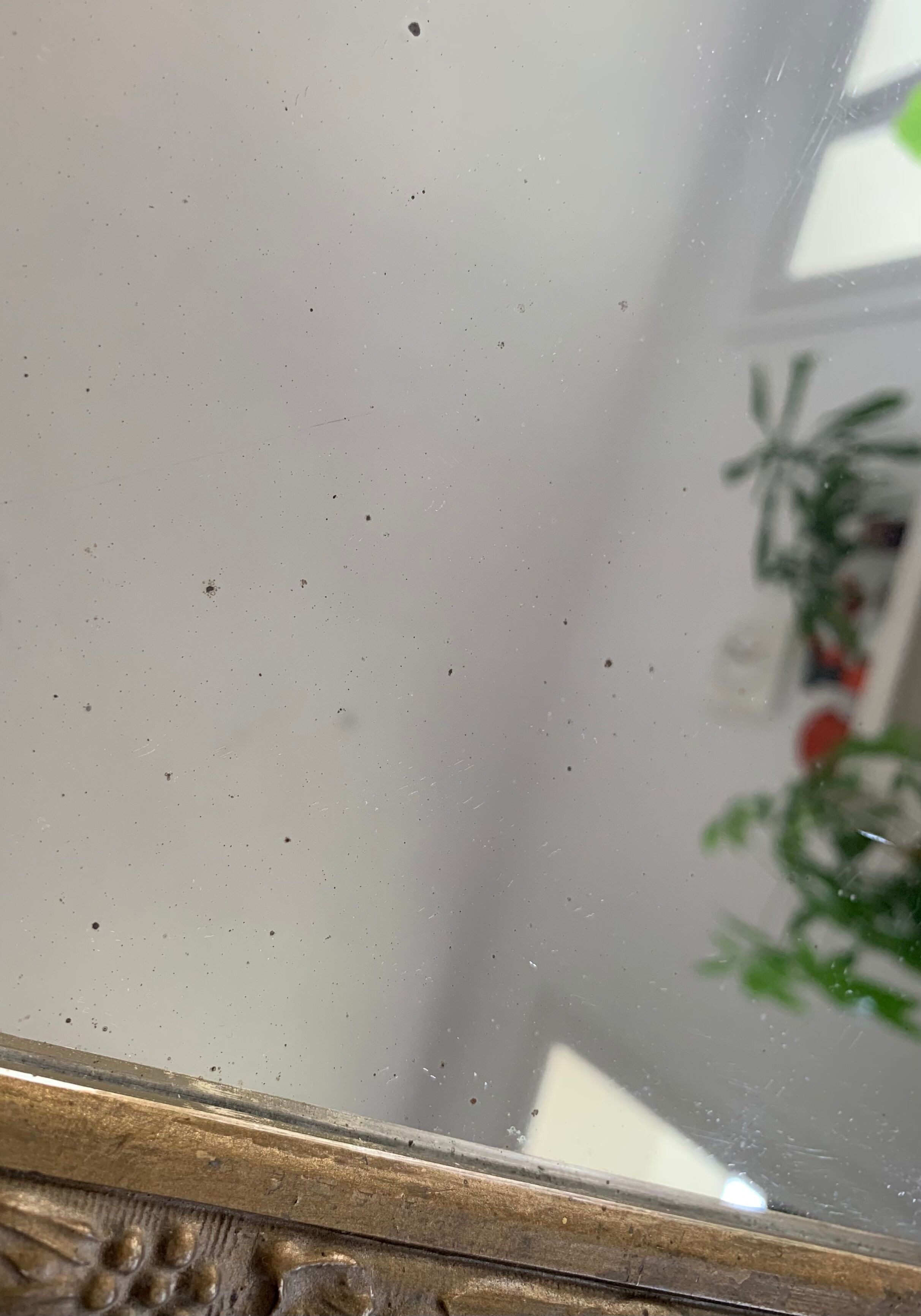 Old Art Deco wall mirror 51x33cm