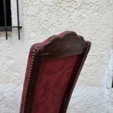 Louis XIII style red chairs