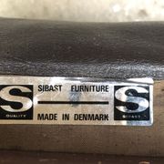 Danish leather and rosewood armchairs for Sibast 70s