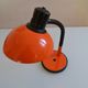 Vintage Aluminor France orange lamp from the 70s 1970