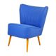 Expo 58 Armchair Seat Replica Blue Vintage Conical 72cm