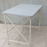 High industrial metal and formica work table