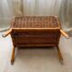 Panier / porte-revues rotin vintage