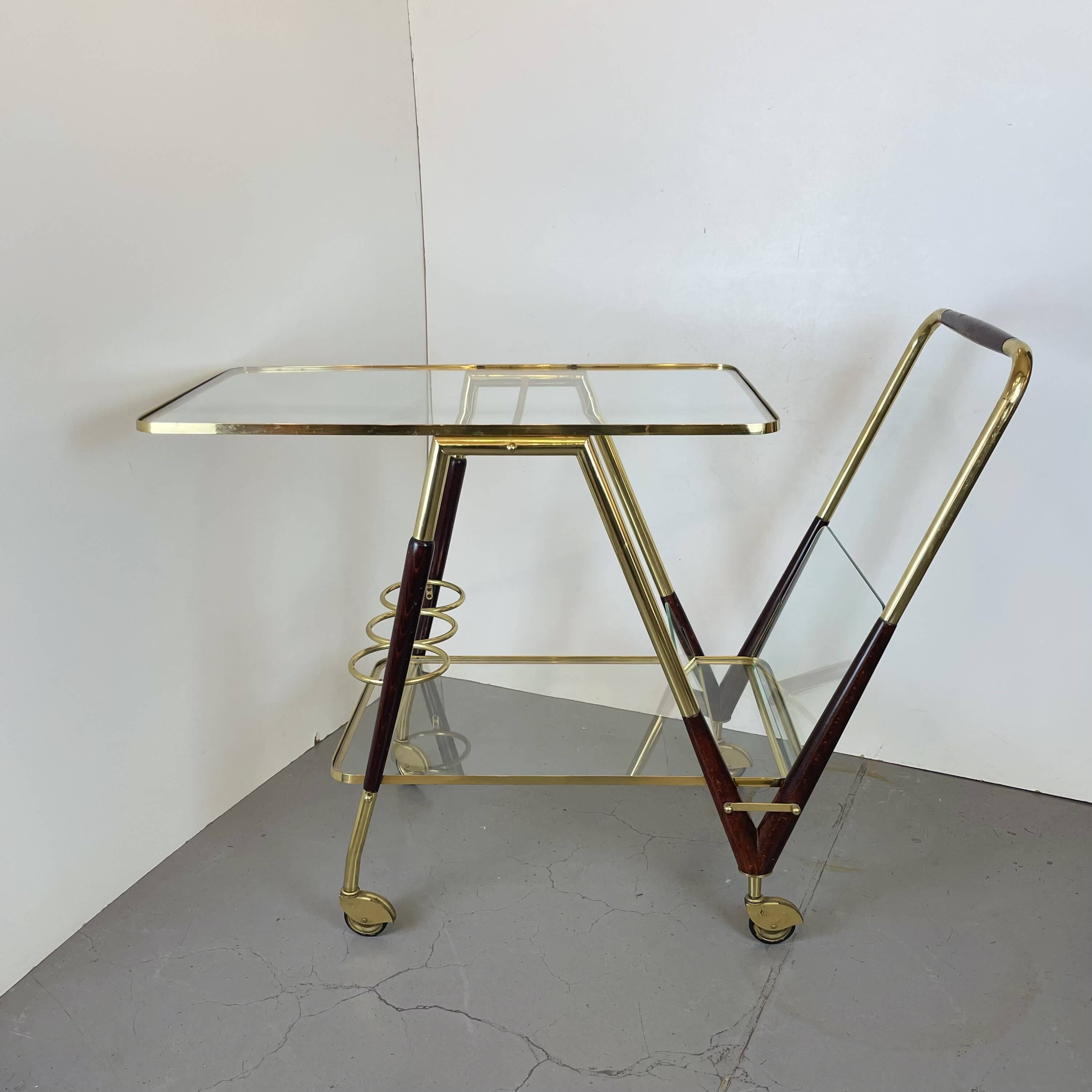 Bar Cart Trolley style Cesare Lacca, 1950’s