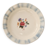 Vintage round serving platter from Sarreguemines - Claude model