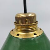 Old enamelled sheet metal lamp