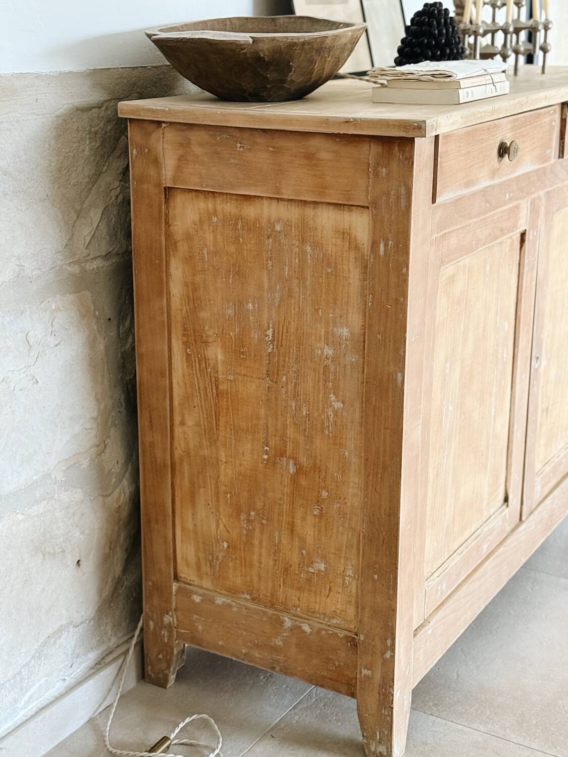 Parisian buffet in patinated wood