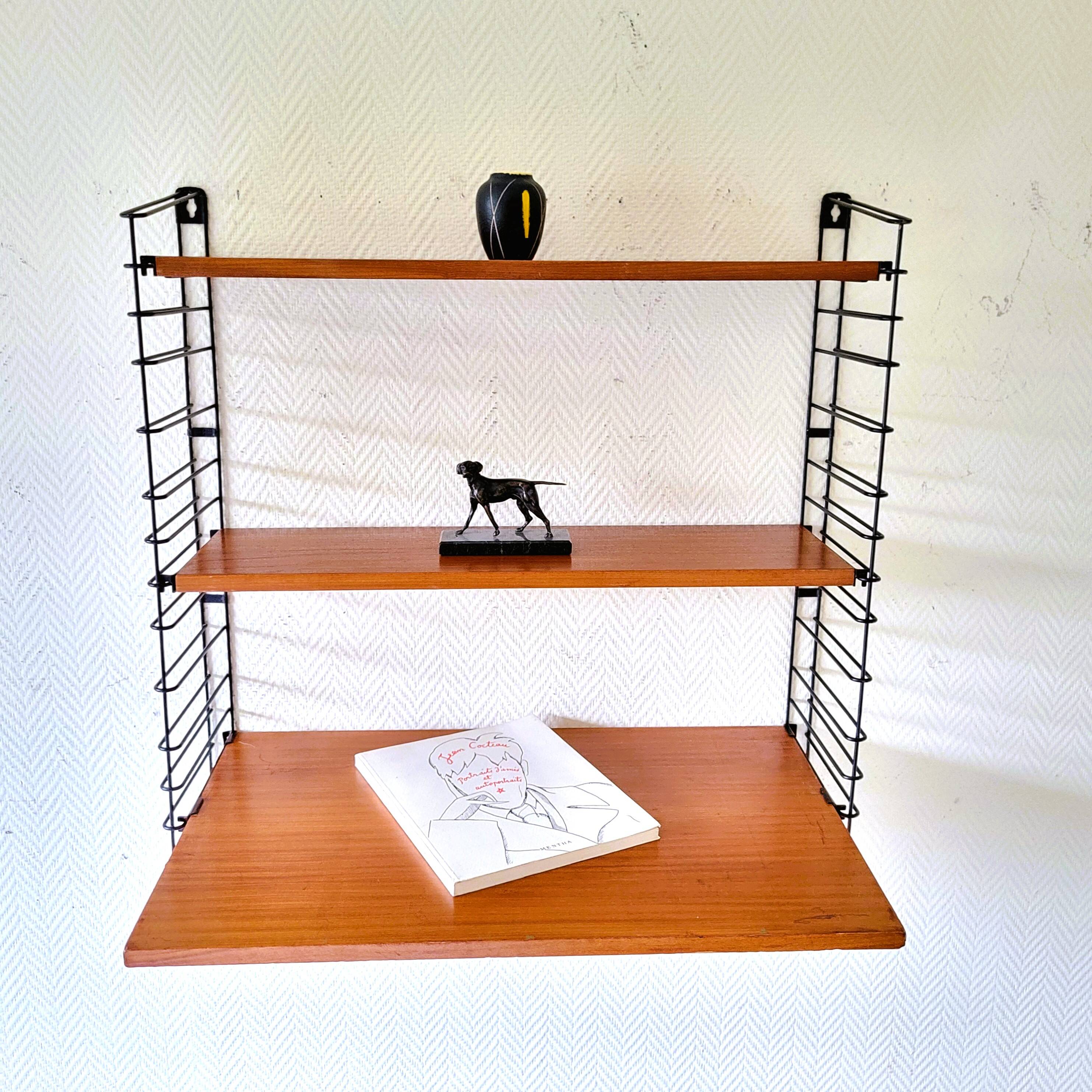 Etagèretomado teck + planche bureau vintage 70s'