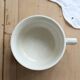 Ivory iron earth chocolate cup - Polychrome frieze decoration