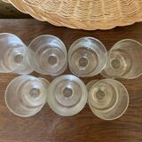 7 vintage Luminarc style wine glasses