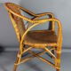 Fauteuil enfant rotin & osier vintage 70s