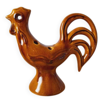 Coq pique-fleurs en céramique 1960