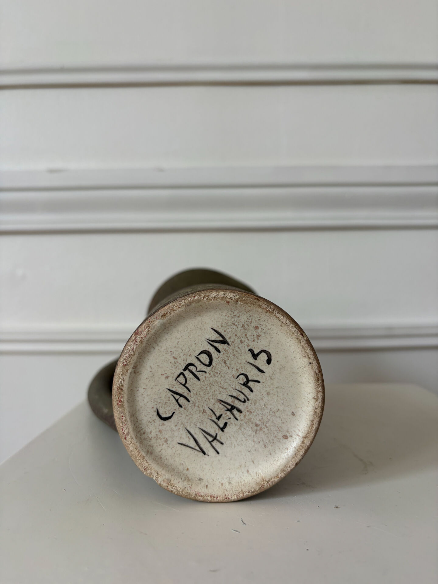Ceramic pitcher Capron for Vallauris