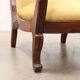 Pair of antique Louis-Philippe armchairs in walnut, Italy, 19th century.