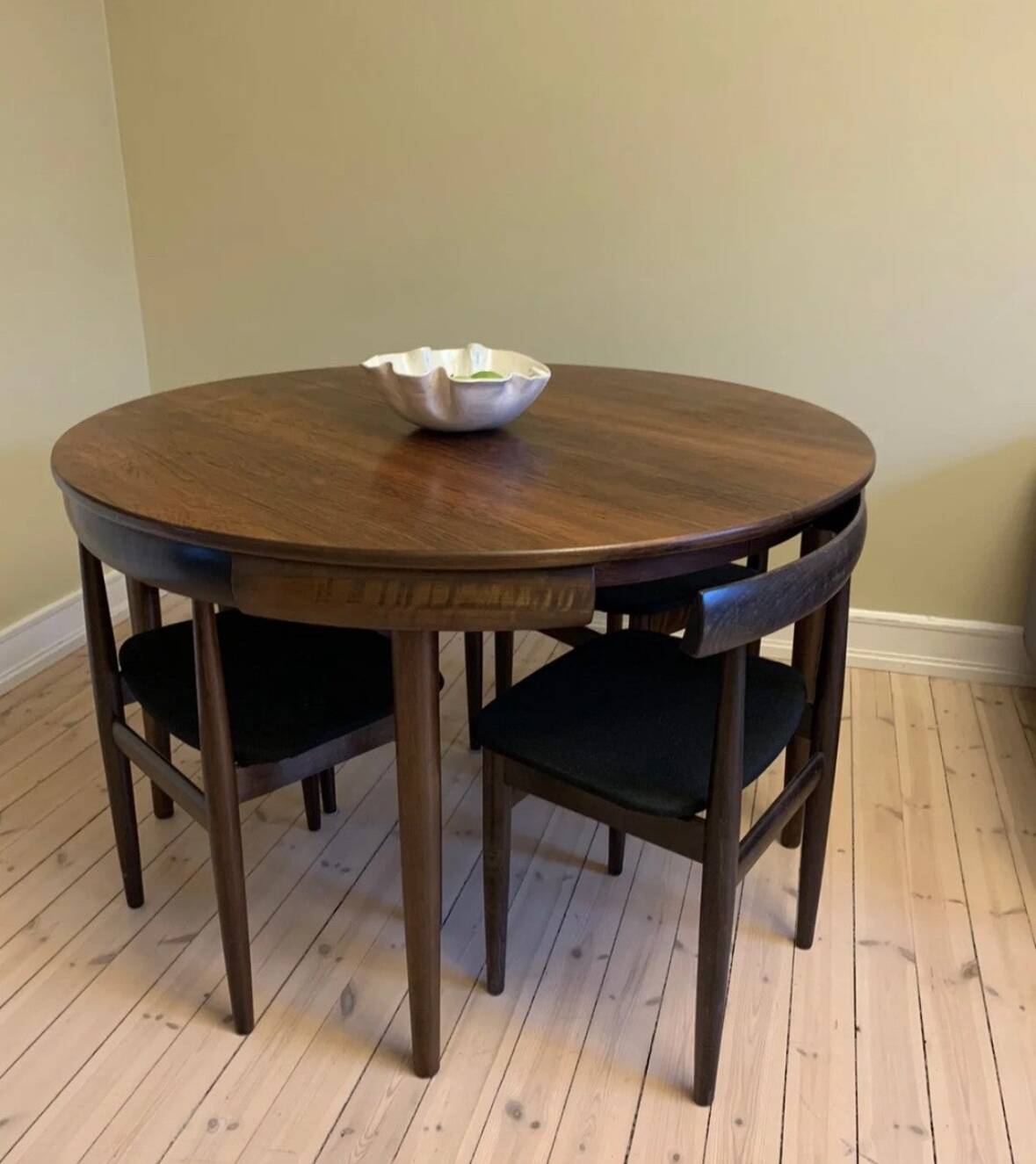 Roundette dining set by Hans Olsen, Denmark 1960s