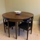 Roundette dining set by Hans Olsen, Denmark 1960s