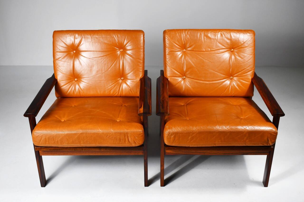 Fauteuils Capella par Ilum Wikkelsø, 1959