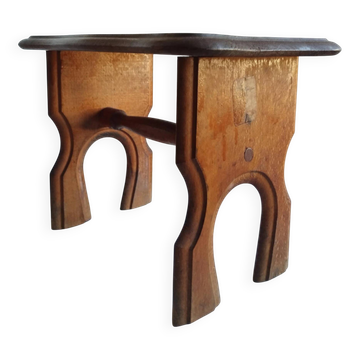 Old wooden stool / step stool Le Printemps