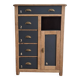 Vintage high sideboard in solid oak