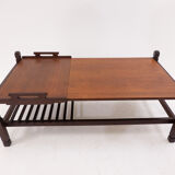 Mid Century Modern Coffee Table with Removable Tray