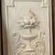 Old carved panel with patina