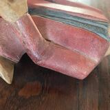 Polychrome wooden statuettes musicians from Asia