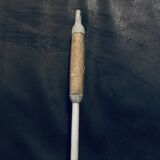 Louche ancienne 1960 39cm alu manche bois à suspendre ancien vintage retro