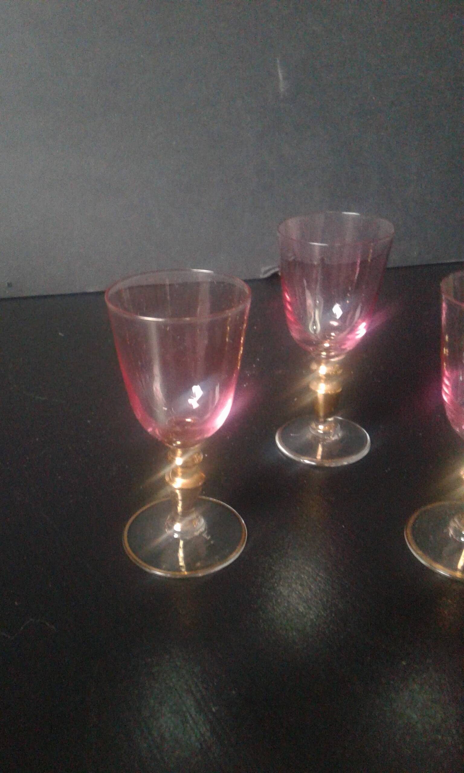 Bohemian crystal glasses