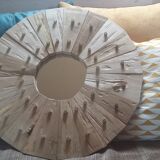 60cm solid wood mirror