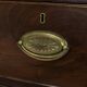 Grande commode antique anglaise bow front 1860 placage d'acajou 106cm
