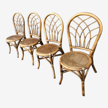 4 rattan chairs and canning