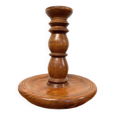 Bougeoir en bois vintage