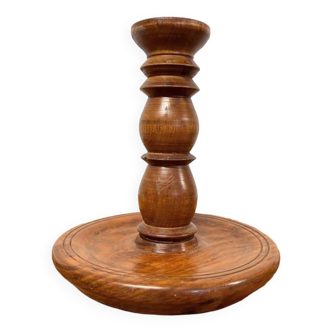 Bougeoir en bois vintage