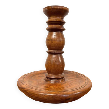 Vintage wooden candle holder
