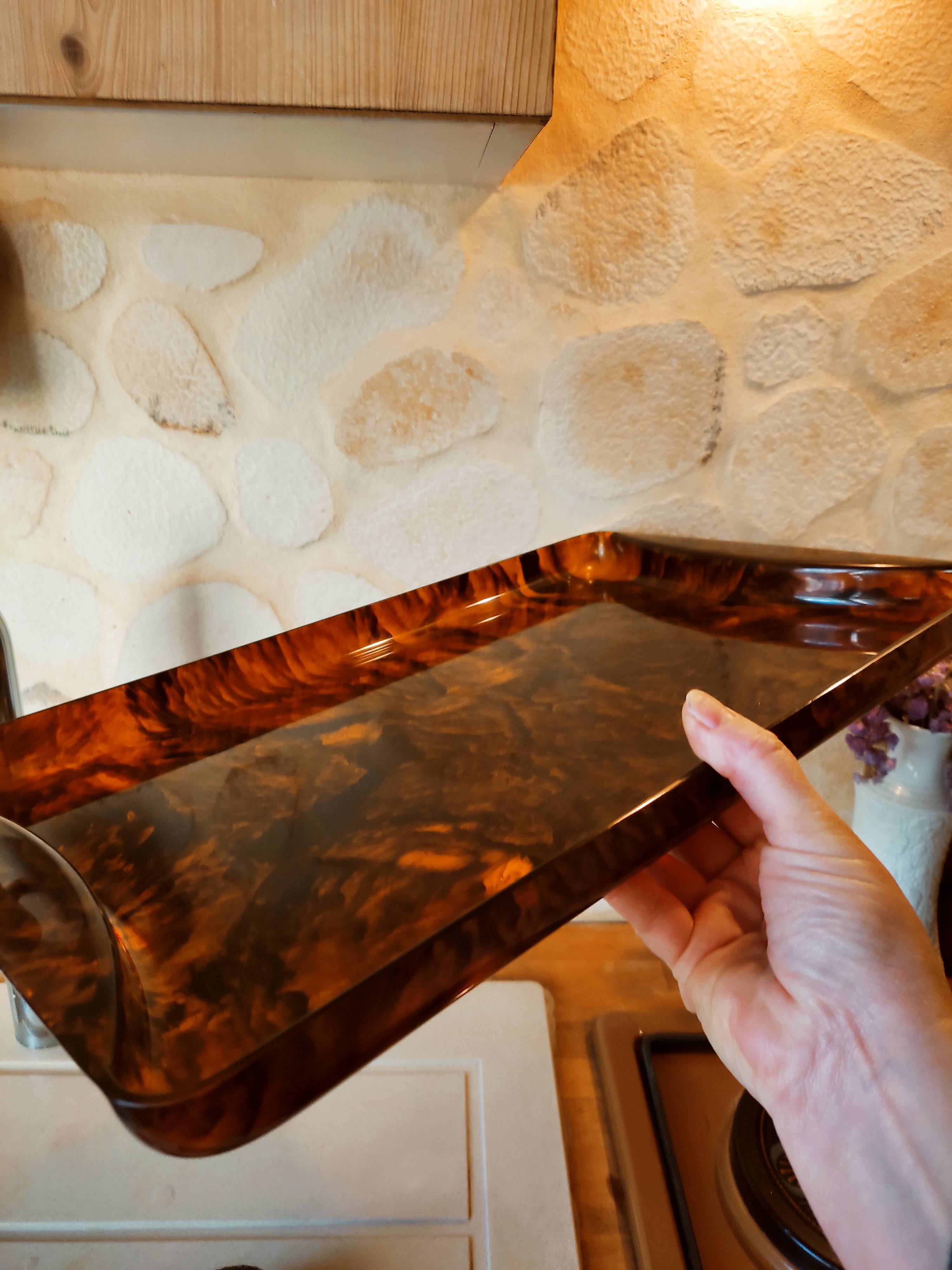 Guzzini tray in lucite