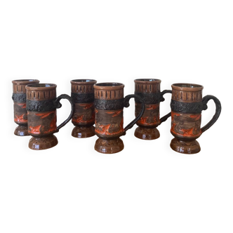 6 vintage Ausella cups -Sicily