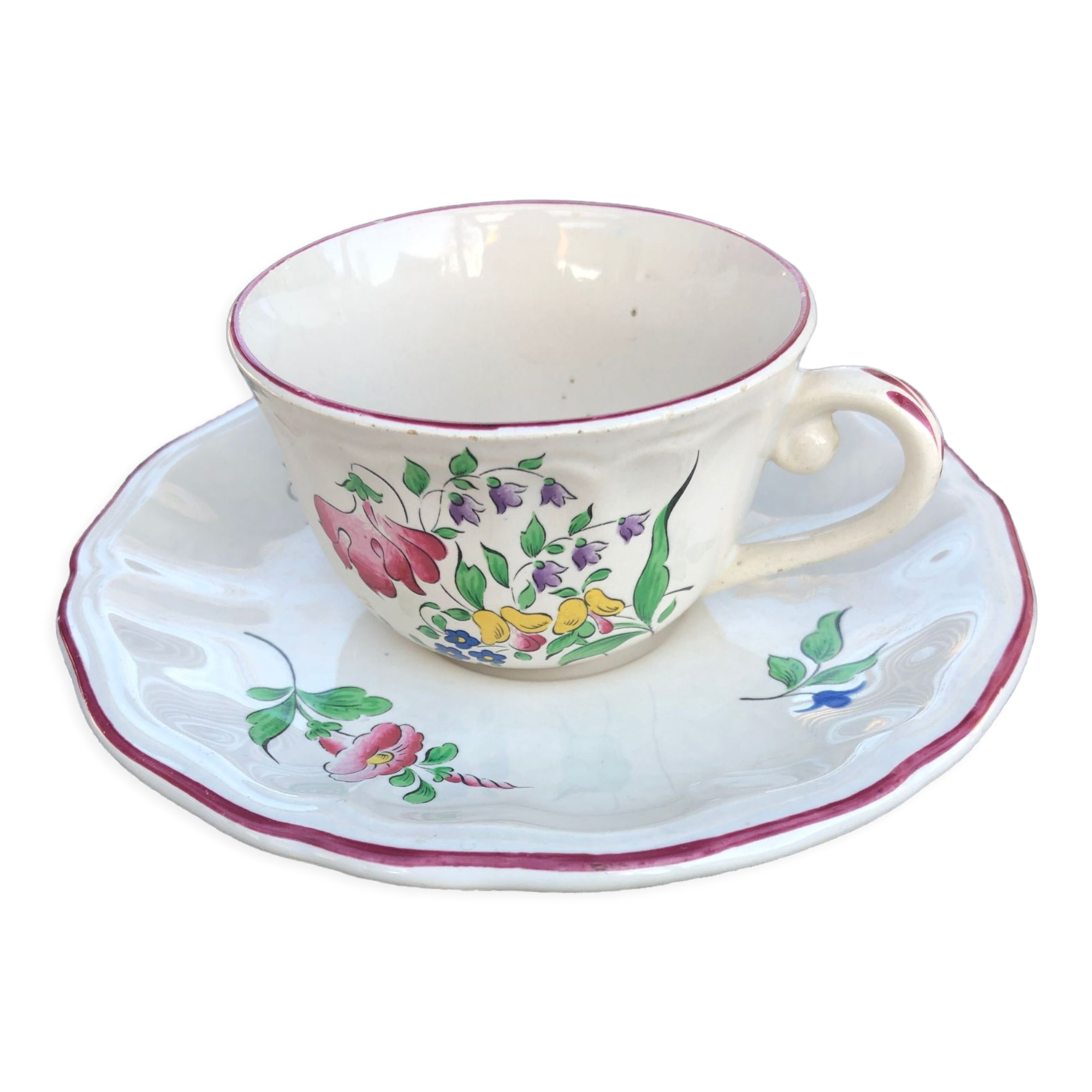 Cup with saucer Luneville