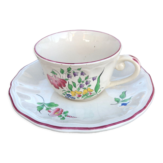 Cup with saucer Luneville