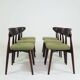 Eucalyptus green boucle dining chairs