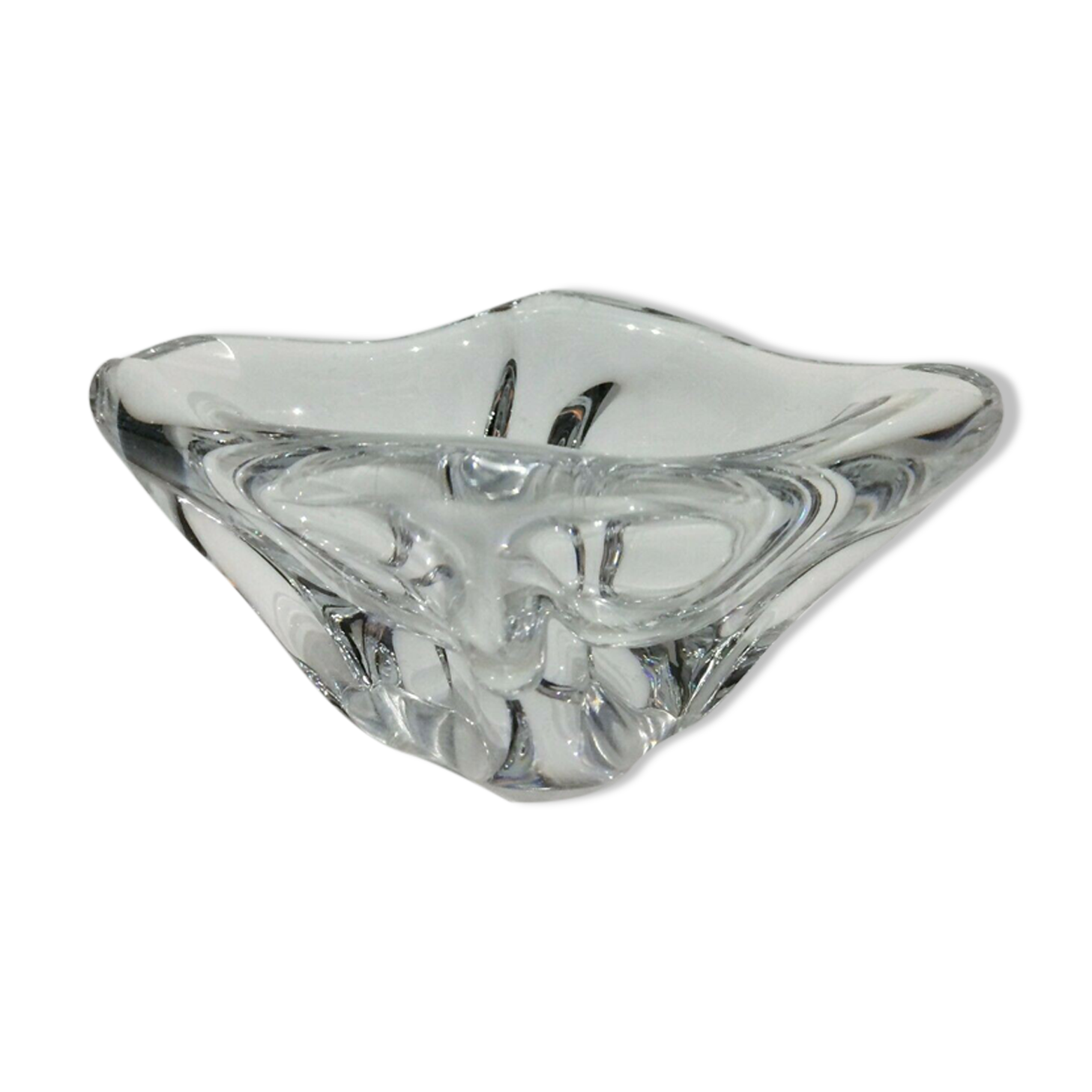 Cendrier en cristal signé à la pointe Daum France