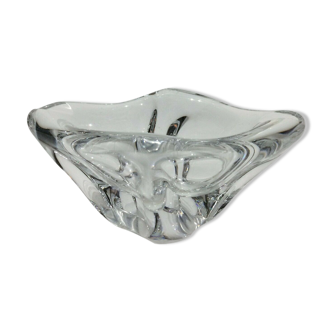 Crystal ashtray signed at Daum Point France