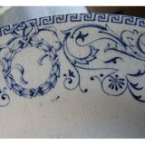 Lot of 6 flat plates earthenware Creil Montereau décor Marie Louise