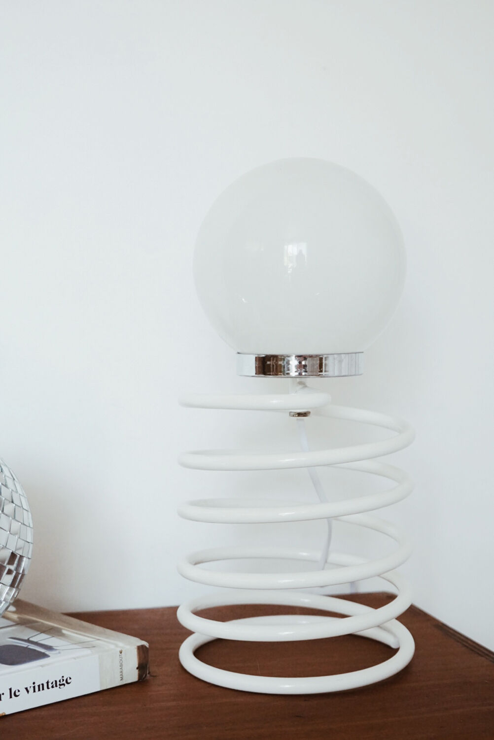 Globe and spring table lamp - Ingo maurer style design 🌿 Vintage