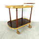 Neoclassical brass drinks trolley, 1960s