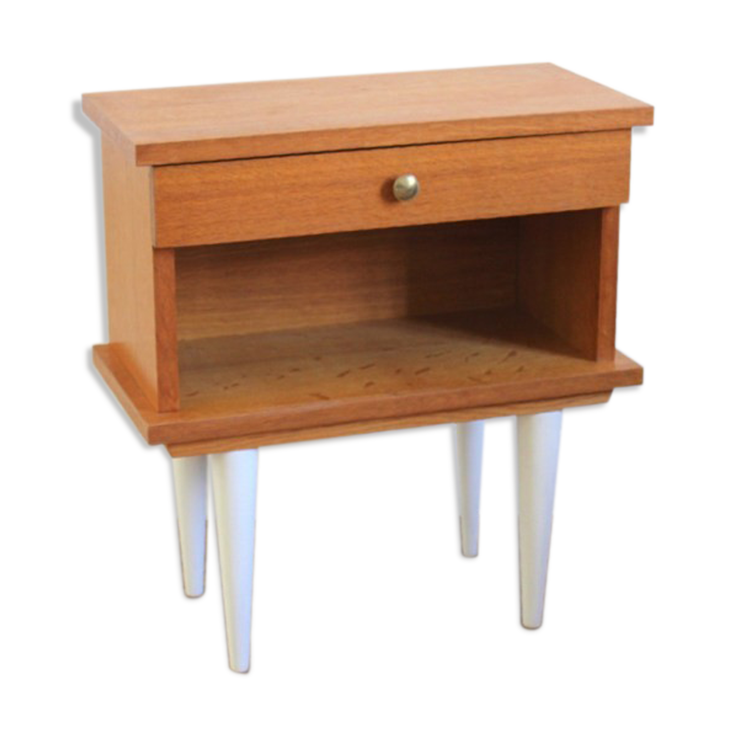 Vintage wooden bedside feet spindles