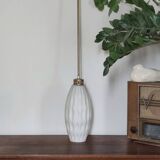 Graphic Italian opaline pendant light