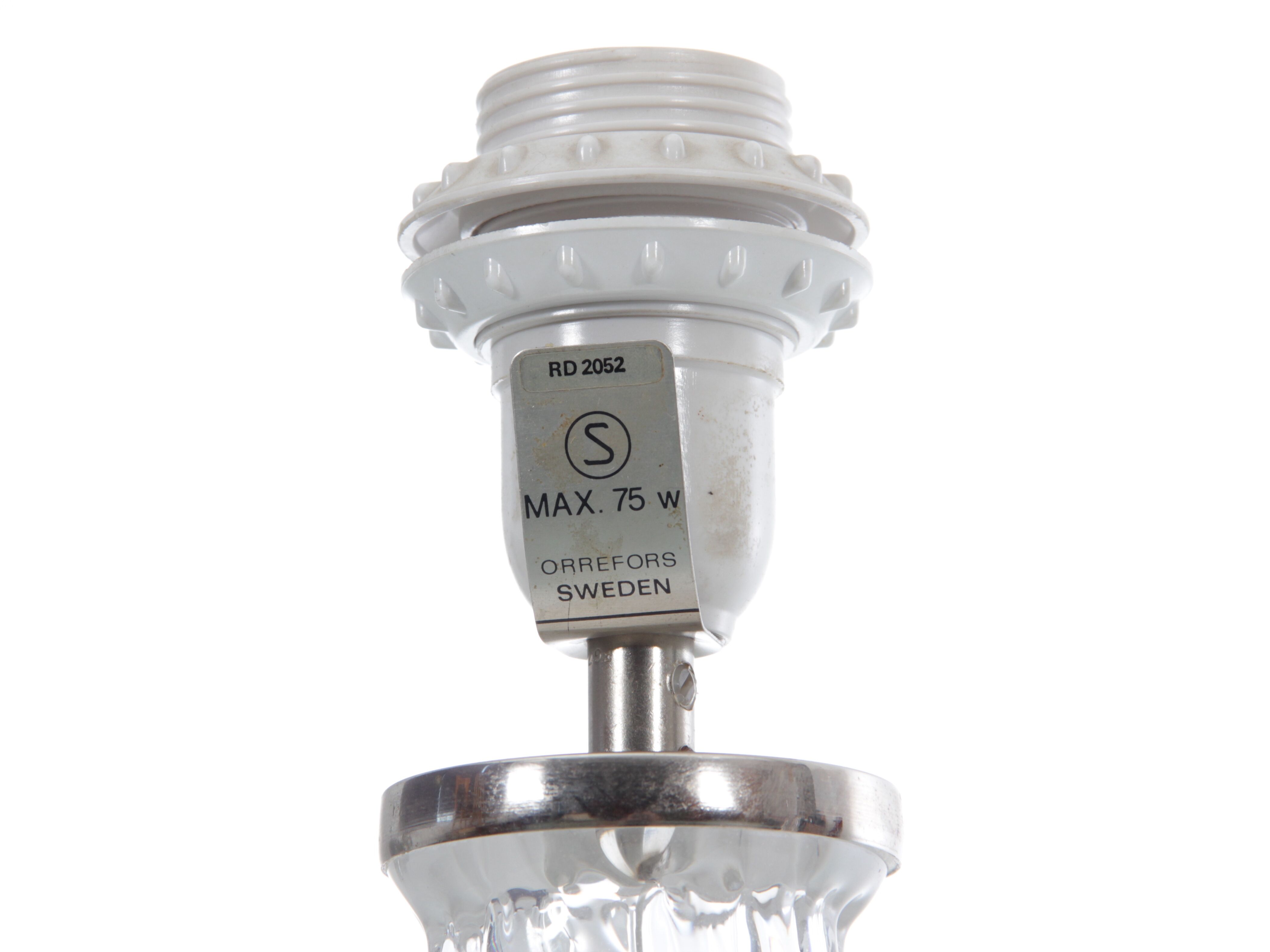 Pair of crystal table lamps