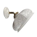 White opaline wall light