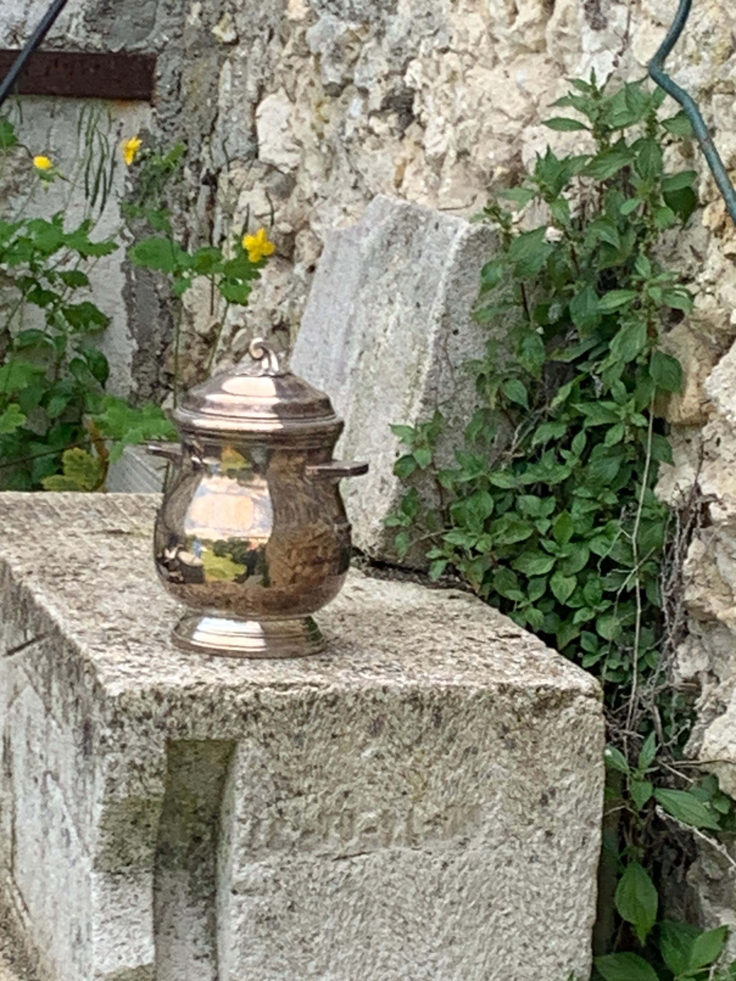 Coffee set in silver metal Orbrille hallmark